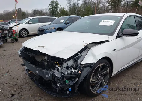 2022 Hyundai Elantra N Line from USA, damaged, VIN KMHLR4AF6NU239044